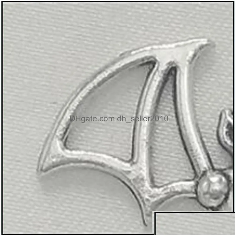 Charms 20Pcs Bat Alloy Charms Pendant Retro Jewelry Making Diy Keychain Ancient Sier For Bracelet Earrings 33X2M Cospz 91Ufm 131 Drop