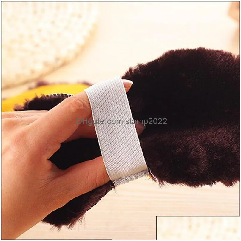 soft wool polishing shoes clean cleaning gloves shoe care brush home 20220826 e3