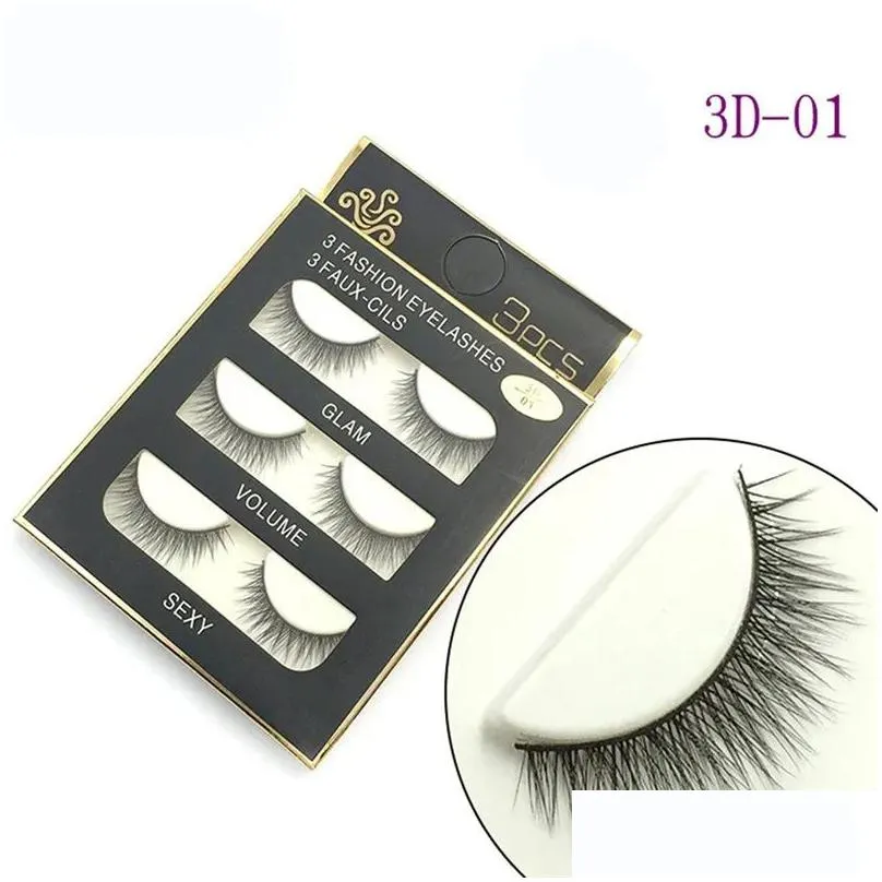 3D False eyelashes 16 Styles Handmade Beauty Thick Long Soft lash Fake Eye Lashes Eyelash Sexy 3001078