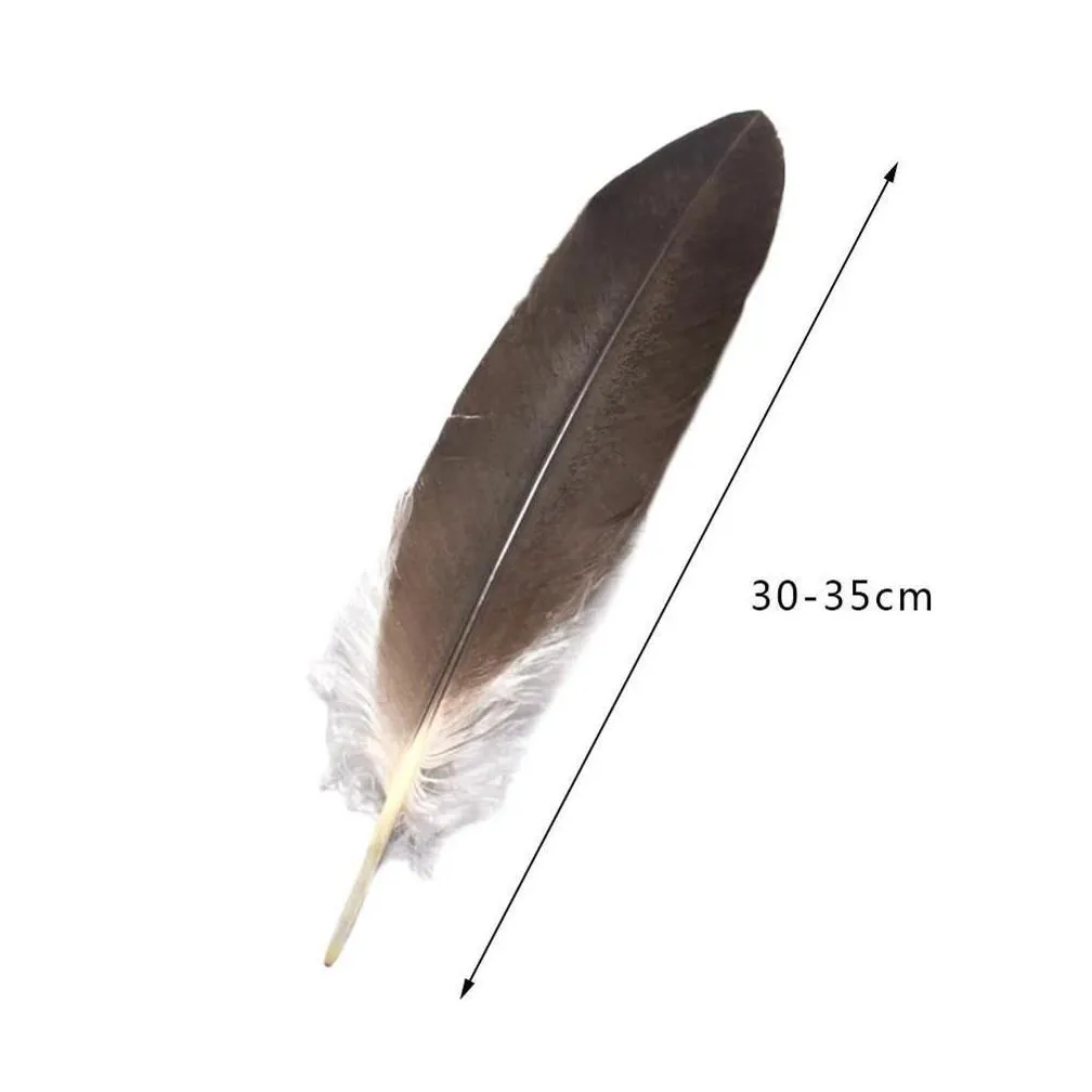 Craft Tools Holesale 10 Rare Natural  Feathers 40-45 Cm/16-18 Decoration Celebration Performance Accessories Inches Jewelry Diy Dhtcl