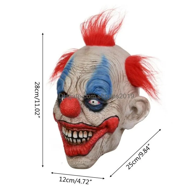 party masks horrible realistic scary clown mask for halloween festival face x3uc 230705