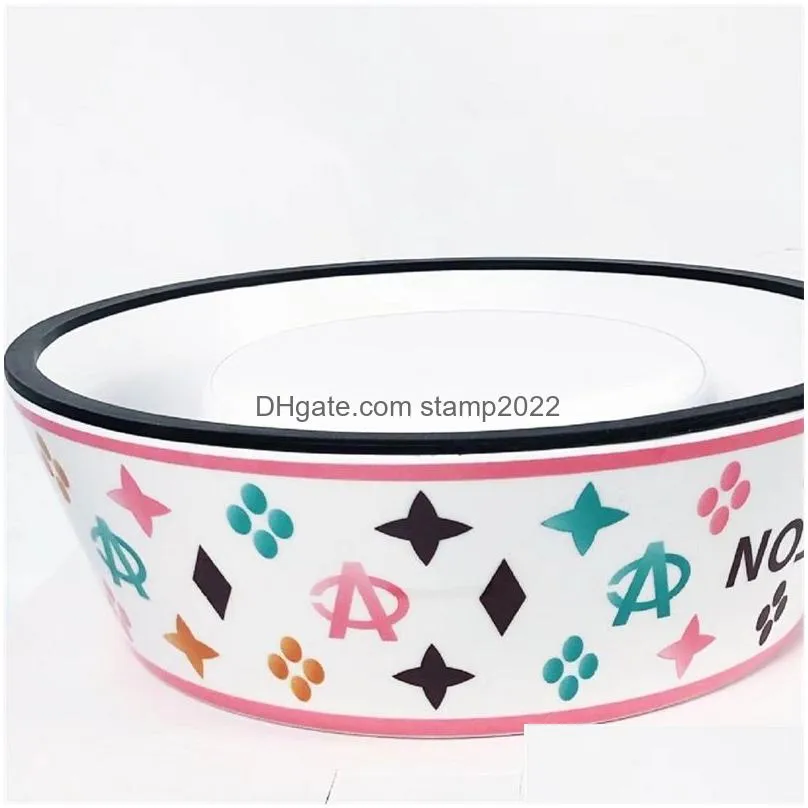 melamine material dog bowls pets standard pet puppy cat food or drink water bowl dish 1253 d3