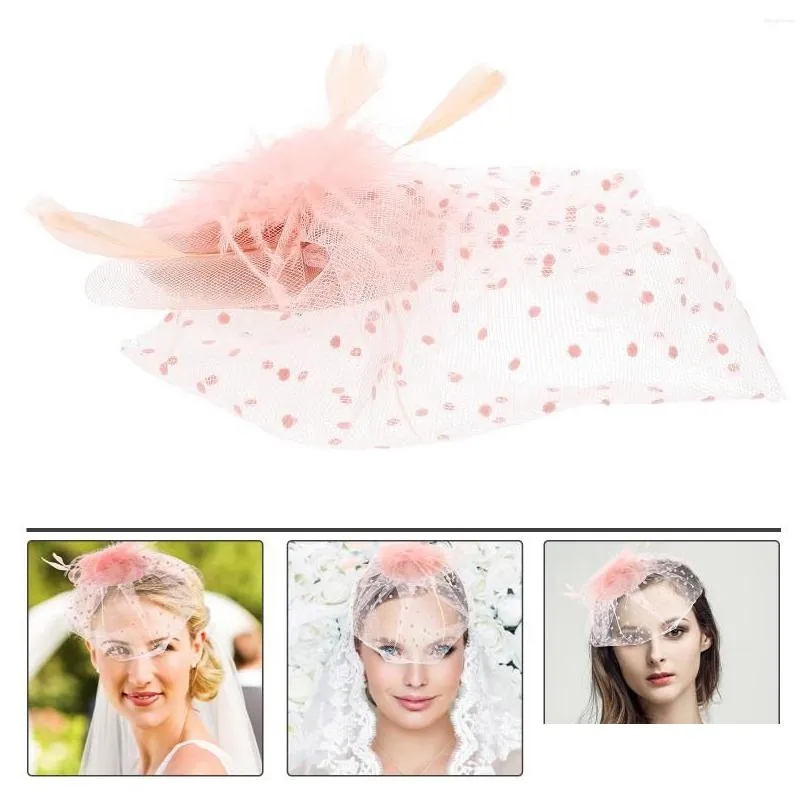 bandanas party hat tea fascinator bridal hair accessories wedding women headpiece clip mesh banquet bride