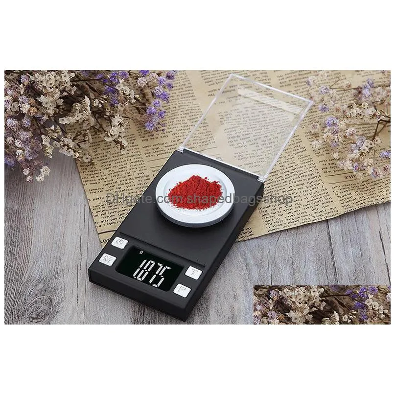 wholesale 10g/20g/50g/100g electronic scales 0.001 lcd digital scale jewelry medicinal herbs portable lab weight milligram scale