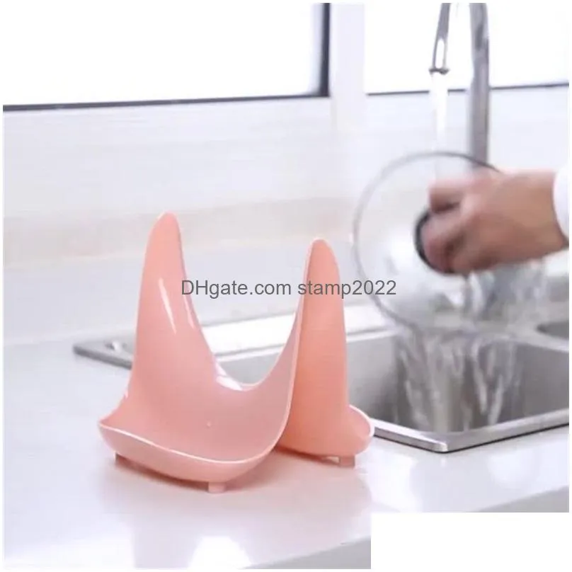 household spoon stand useful kitchen plastic pan pot lid cover stands stove holder shelf rack kitchen storage tool 20220830 e3