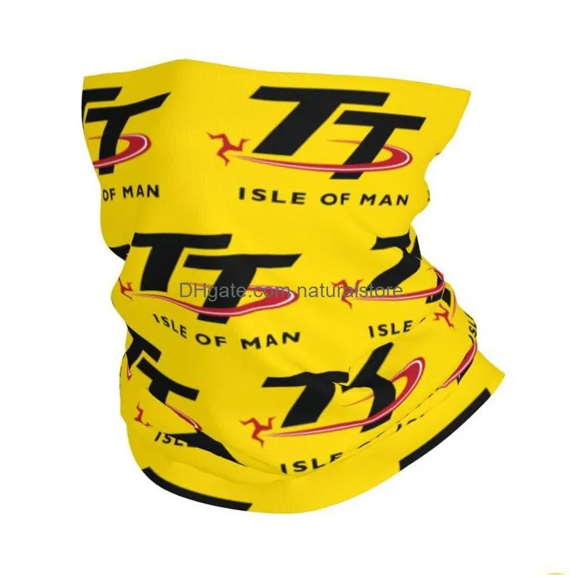 bandanas isle of man flag bandana neck gaiter uv protection face scarf cover women men headwear tube balaclava