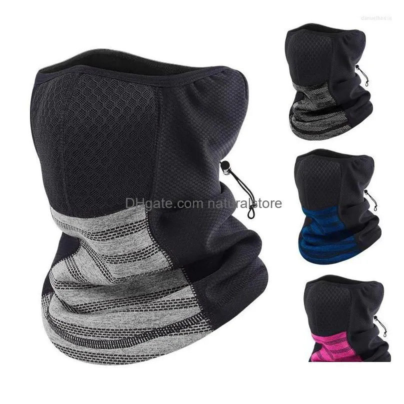 bandanas autumn and winter cycling head scarf neck cover outdoor sports thickened face protection ear warm ski mask