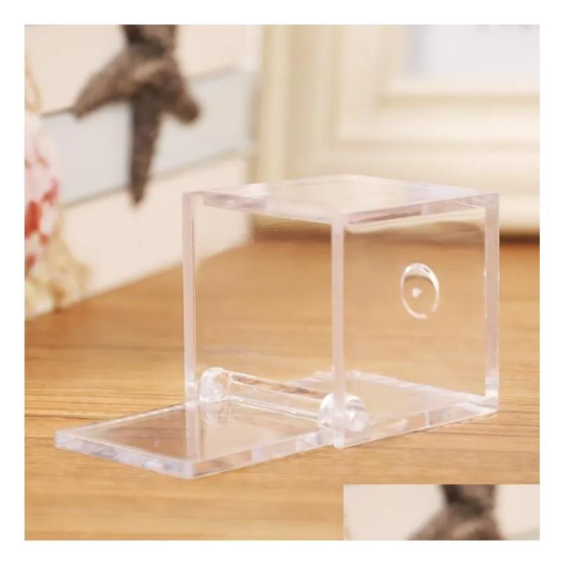 other event party supplies 200pcs plastic boxes candy transparent gift wedding souvenirs sn1983 drop delivery home garden festive dhcnr