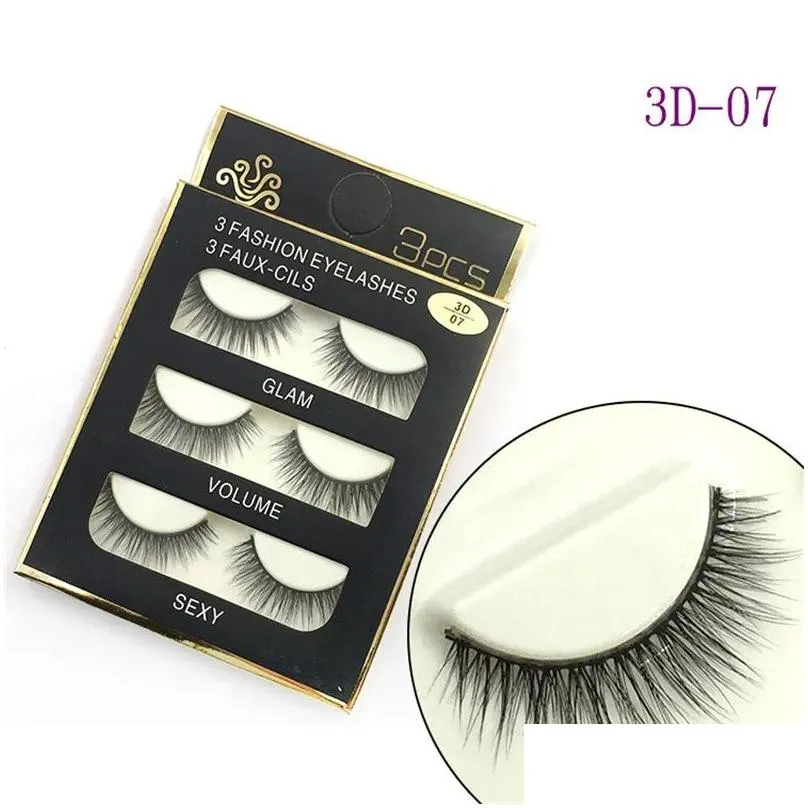 3D False eyelashes 16 Styles Handmade Beauty Thick Long Soft lash Fake Eye Lashes Eyelash Sexy 3001078