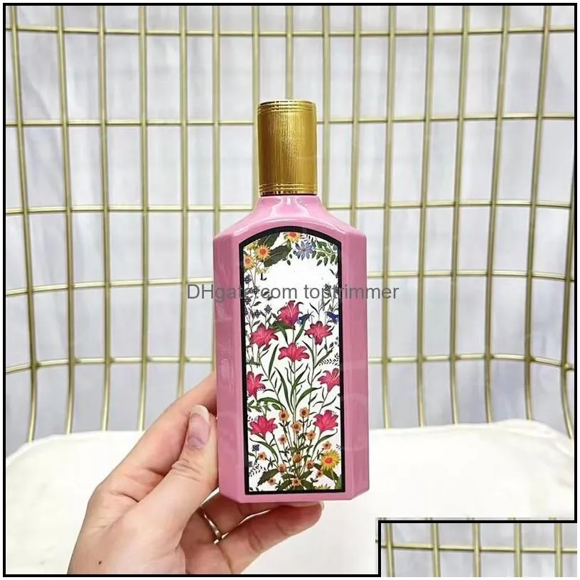 perfume bottle latest luxury design cologne women per flora gorgeous jasmine 100ml highest version classic style long lasting time f