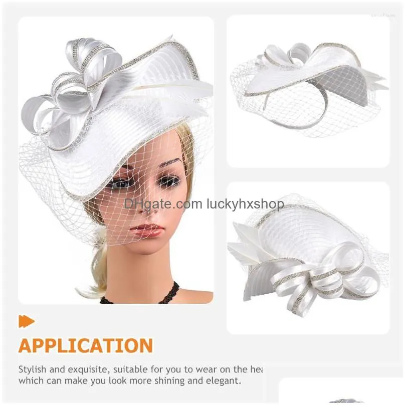 bandanas cocktail party hat fascinator hats bride wedding headband fascinators women tea headdress girls 1920s fashion hairband