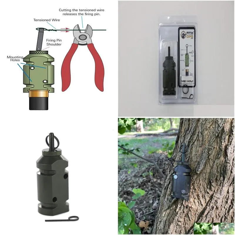 Outdoor Gadgets Camping Alarm Line Peripheral Trip Antitheft Animal Loud Noise Tool Safety System Aluminum Alloy 230523