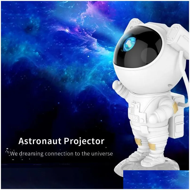 night lights astronaut projector lamp projection led light spaceman table starry color changing for baby bedroom decoration