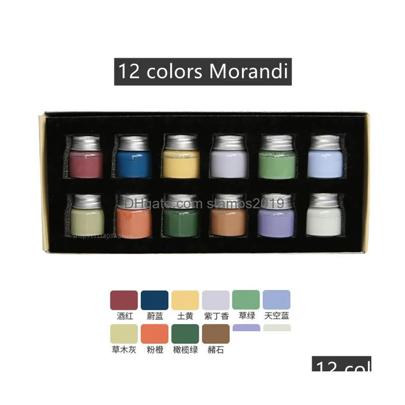 craft tools 12 color pottery clay art underglaze watercolor paint morandi color glaze diy ceramic coloring jingdezhen high temperature