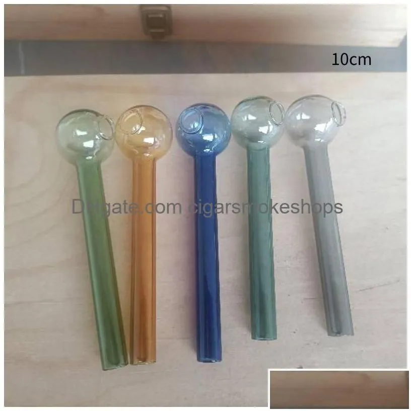 smoking pipes glass oil burner pipe pyrex accessories random color home garden household sundries