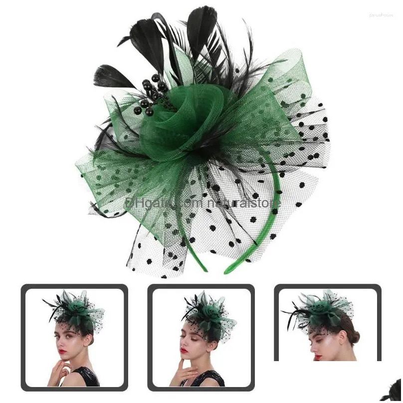 bandanas tea party hat bride decoration banquet headdress women fascinator headband