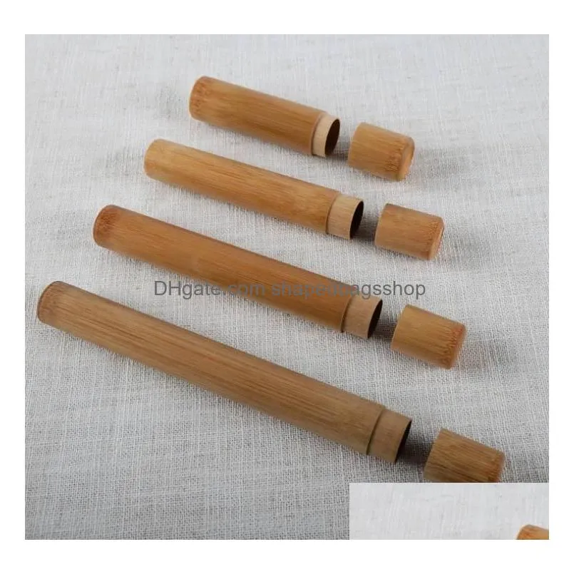 sealed tea barrel container cylinder portable bamboo tube tea pot caddy fast shipping sn1135