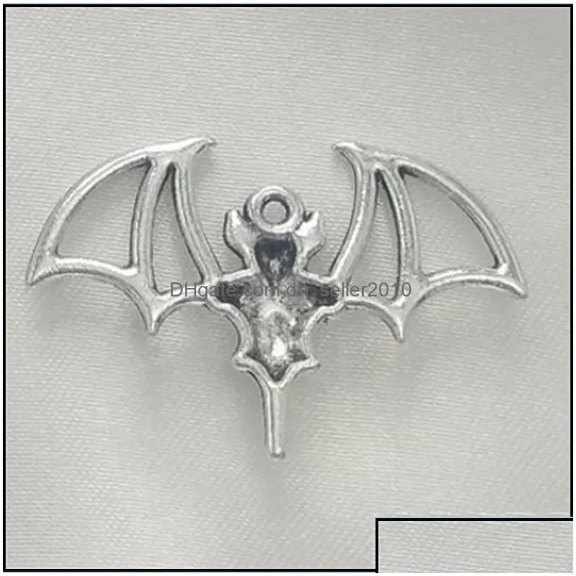 Charms 20Pcs Bat Alloy Charms Pendant Retro Jewelry Making Diy Keychain Ancient Sier For Bracelet Earrings 33X2M Cospz 91Ufm 131 Drop