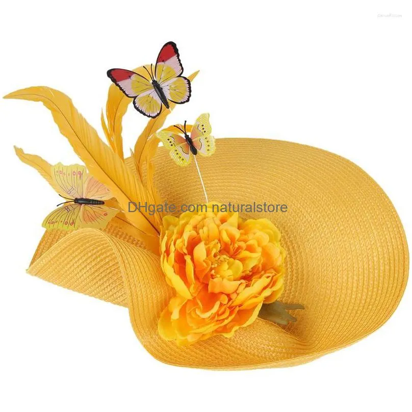 bandanas bride fascinator headband wedding headpiece flower tea party fabric women hat miss