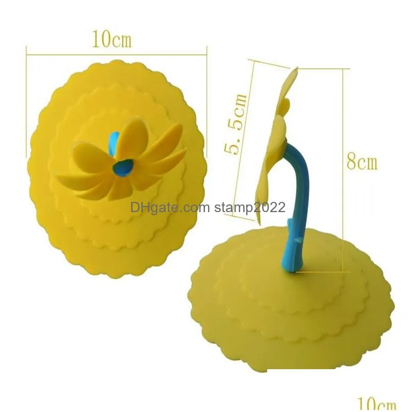 lovely flower shape silicone cup lid dustproof heat preservation bowl cover food grade kitchen bar accessories cups lid 20220825 e3