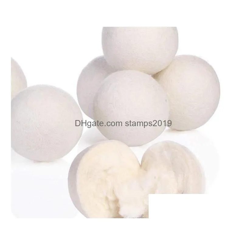 other laundry products wool dryer balls premium reusable natural fabric softener 2.75inch 7cm static reduces helps dry clothes in qu dh2es