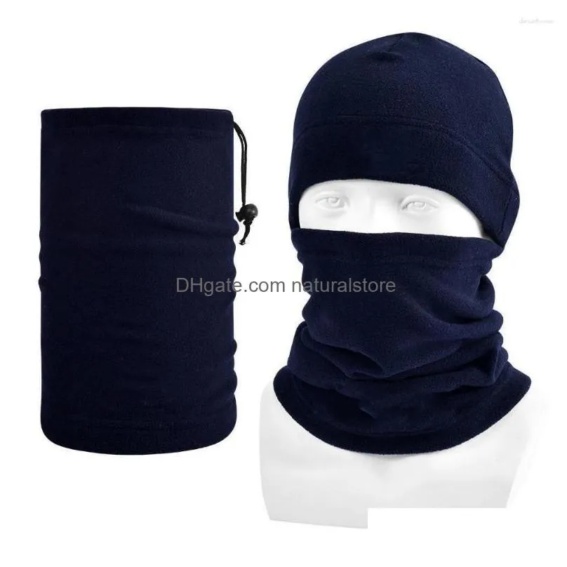 bandanas sportbandana cycling ski scarf thermal head cover winter fleece hat and set tactical warm balaclava face mask neck warmer