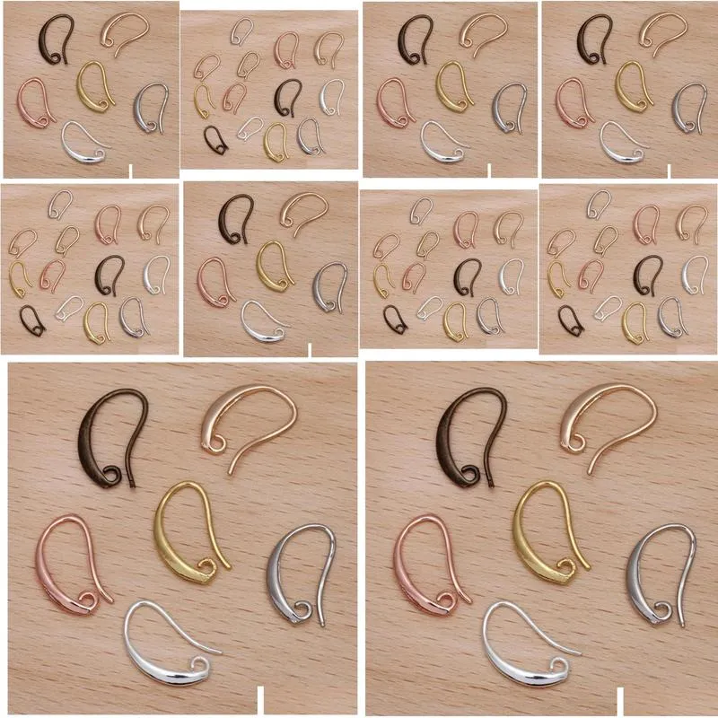 Clasps Hooks 100X Diy Making 925 Sterling Sier Jewelry Findings Hook Earring Pinch Bail Ear Wires For Crystal Stones Beads Thvxd 9Qxkf