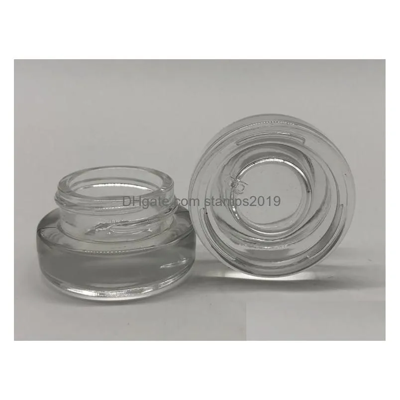 packaging bottles wholesale 500 x 3g traval small cream make up glass jar with aluminum lids white pe pad 3cc 1/10oz cosmetic sn1916 dhakn