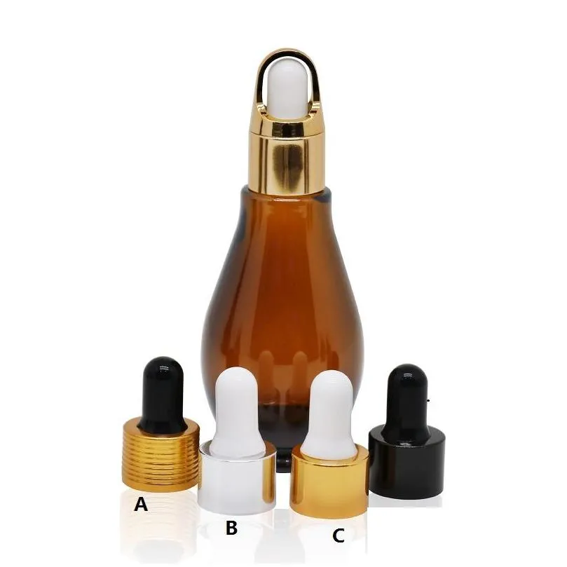 Packaging Bottles Wholesale 30Ml Gradient Color Glass  Oil Dropper Reagent Pipette Refillable Bottle Empty Per Sample Tubes Dhh6B