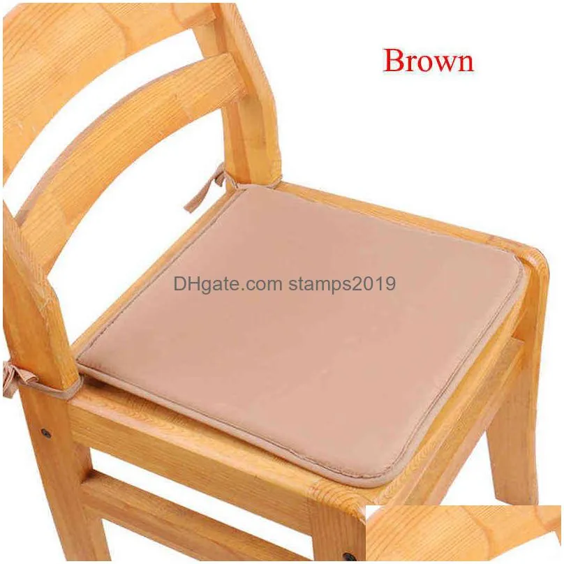 modern square solid color dining chair cushion soft comfortable sofa car s restaurant living kitchen decor 211102