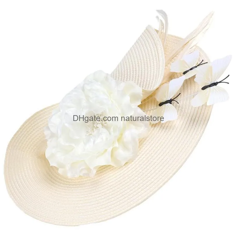 bandanas tea party headpiece fascinators women european american headdress headwear fabric headband banquet hat bride
