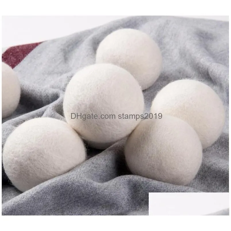 other laundry products wool dryer balls premium reusable natural fabric softener 2.75inch 7cm static reduces helps dry clothes in qu dh2es