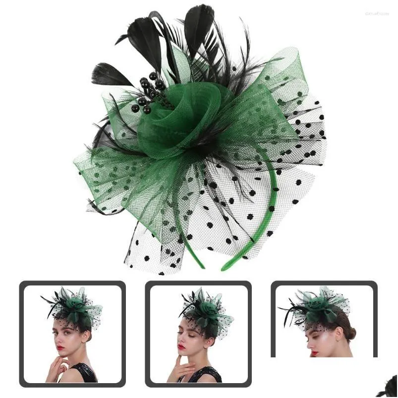 bandanas tea party hat bride decoration banquet headdress women fascinator headband