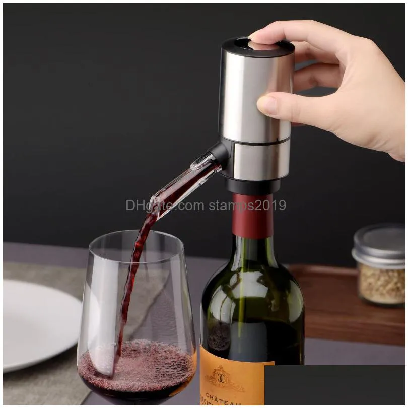 wine glasses aerator dispenser bar accessories electric red whisky decanter pourer automatic aerating pourers party kitchen tools