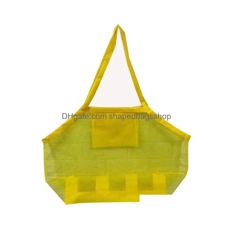 8colors blanks children mesh shell sand beach seashell bag kids beach toys receive bag mesh sandboxes away cross body mesh sn2355