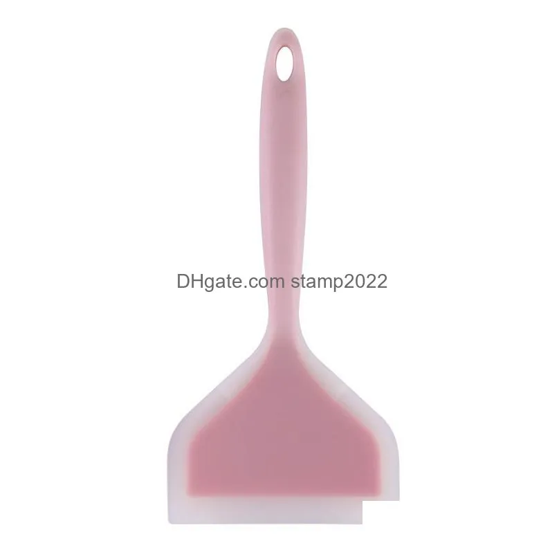 silicone kitchen ware cooking utensils spatula beef meat egg kitchen scraper wide pizza cook tools shovel non-stick 20220826 e3