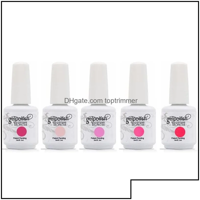 nail gel 100% brand new gel nail polish soak off 403colors 15ml 12pcs lot for salon nail272q drop delivery 2021 health beauty art topt