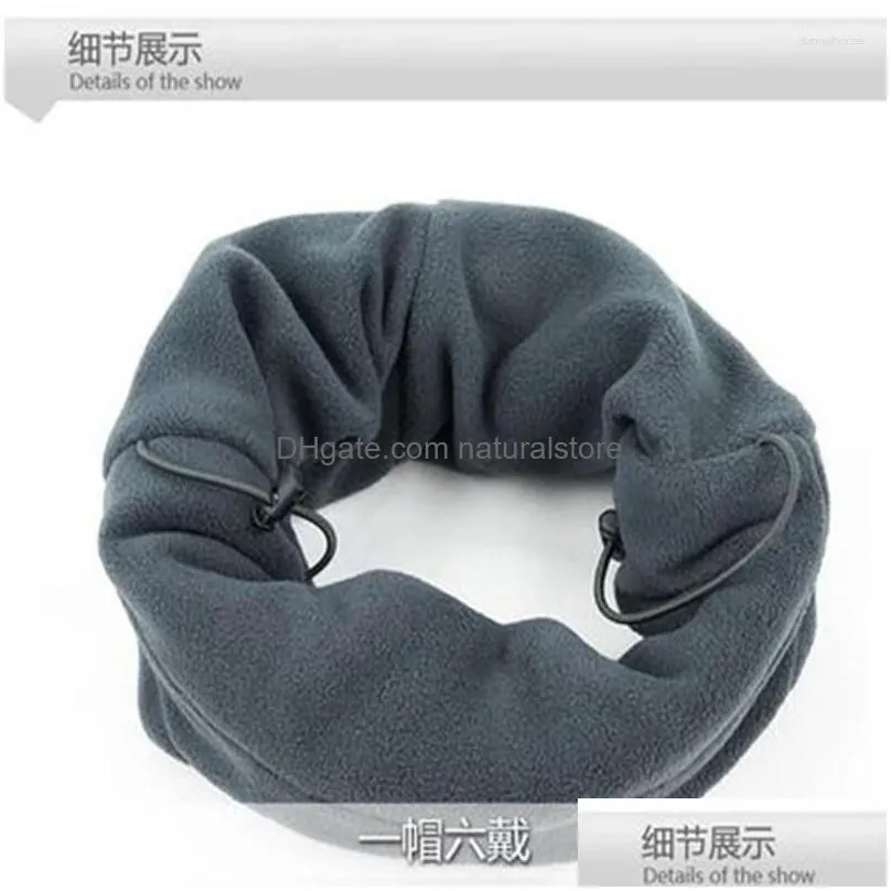 bandanas warm cap winter men women hats windproof thermal fleece balaclava hat hooded neck warmer hiking scarves outdoor climbing caps