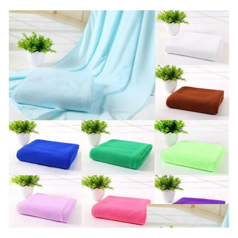 Towel 70X140Cm Absorbent Soft El Spa Bath Microfiber Travel 100% Genuine Turkish Cotton 14Colors To Choose1 Drop Delivery Home Garde Otmbz