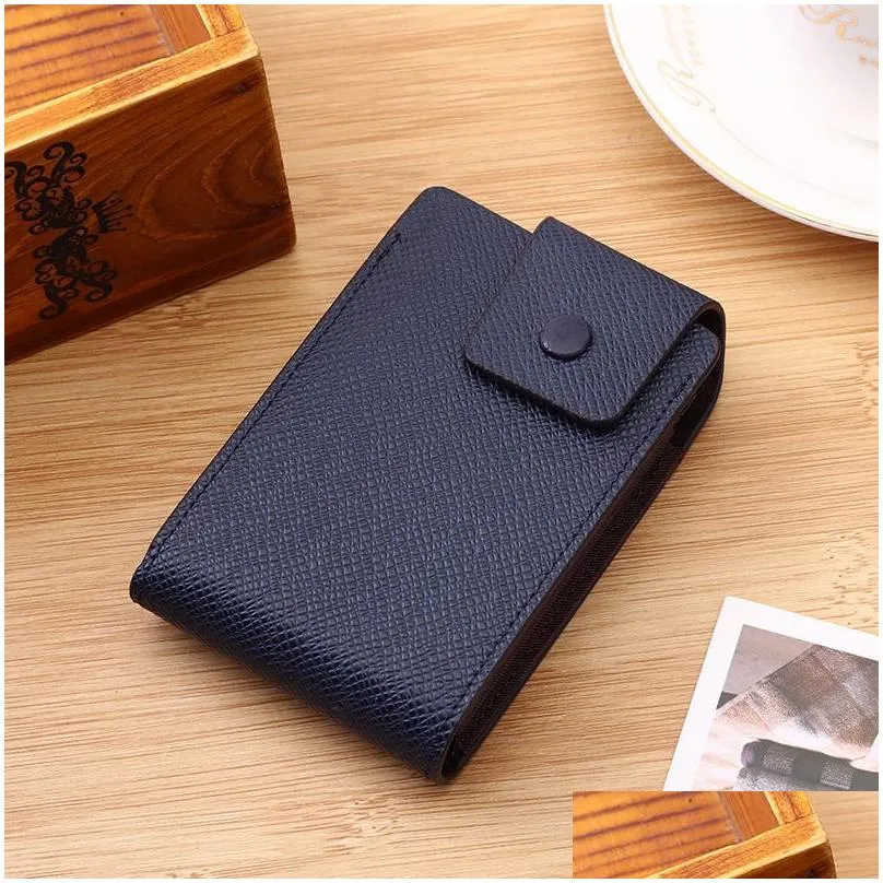 Storage Bags Mti-Function Pocket Bag Organizer Mini Card Wallet Holder For Mens Womens Pu Leather Coin Purse Bag1 Drop Delivery Home Oted6