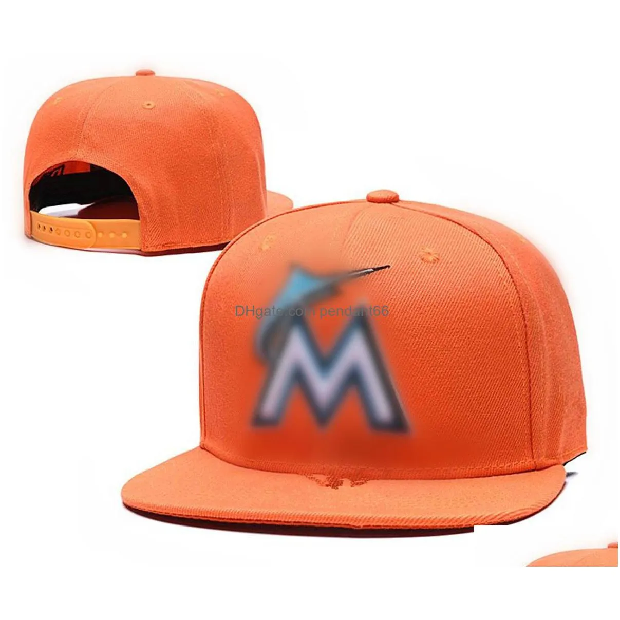 2023 fashion marlinss m letter baseball cap sport snapback hat for women men adjustable casquettes chapeus hiphop caps h6-4.15