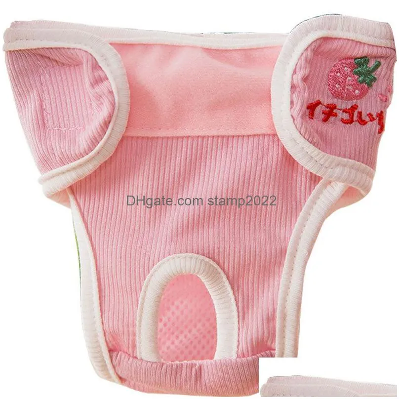 cute dog apparel diaper sanitary safety puppy short nappy wrap underwear dog physiological pant dogs belly band lovely pet panties 20220827