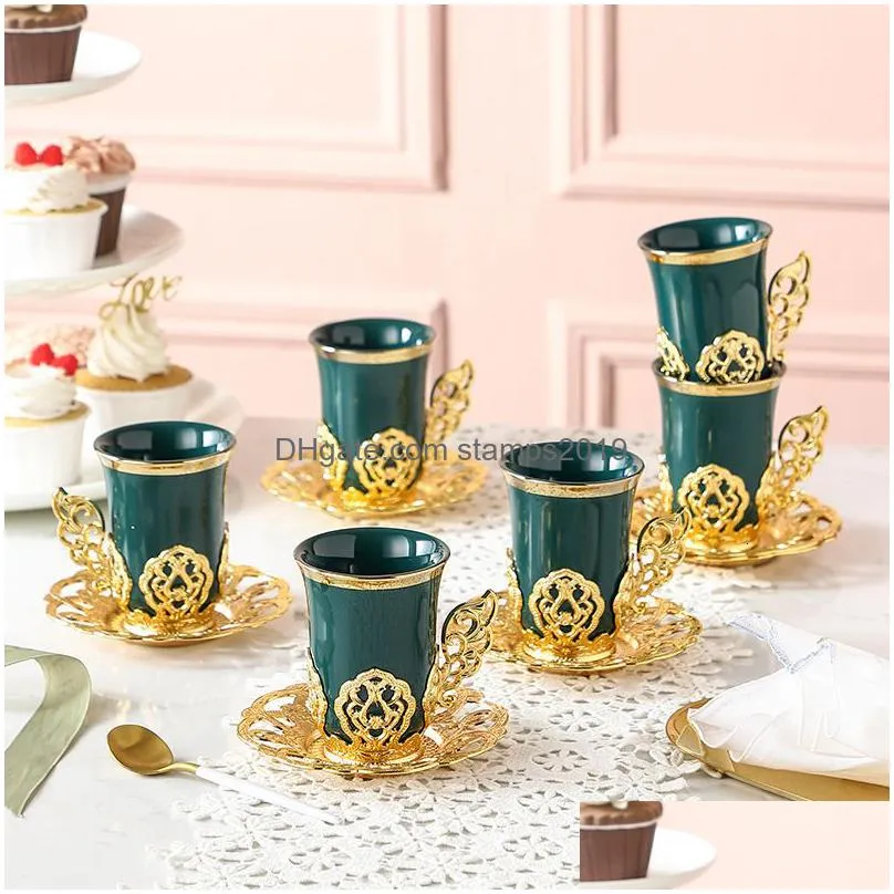 tumblers european nordic phnom penh cup and dish set modern simple ceramic coffee mugs espresso cups cute cup 230705