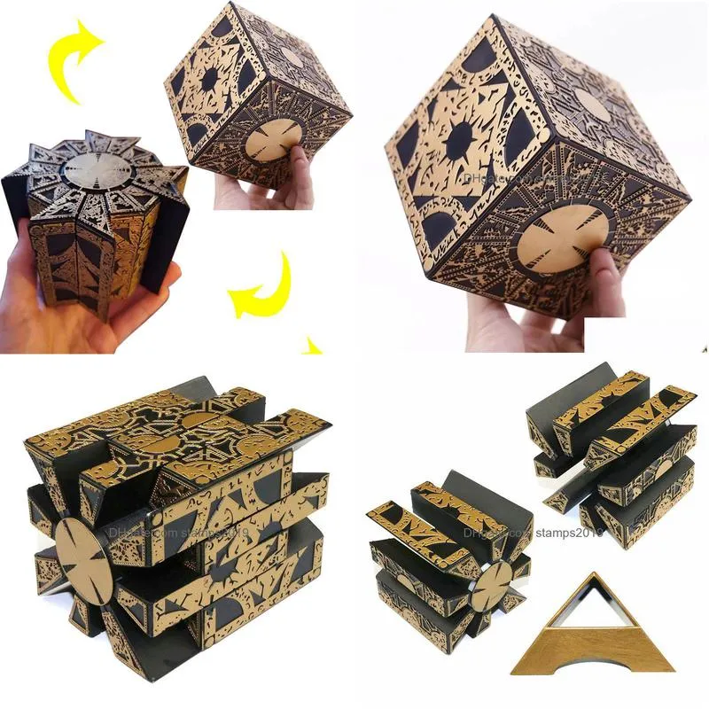 decorative objects figurines 1 1 hellraiser cube puzzle box removable lament horror film series full function needle props model ornaments