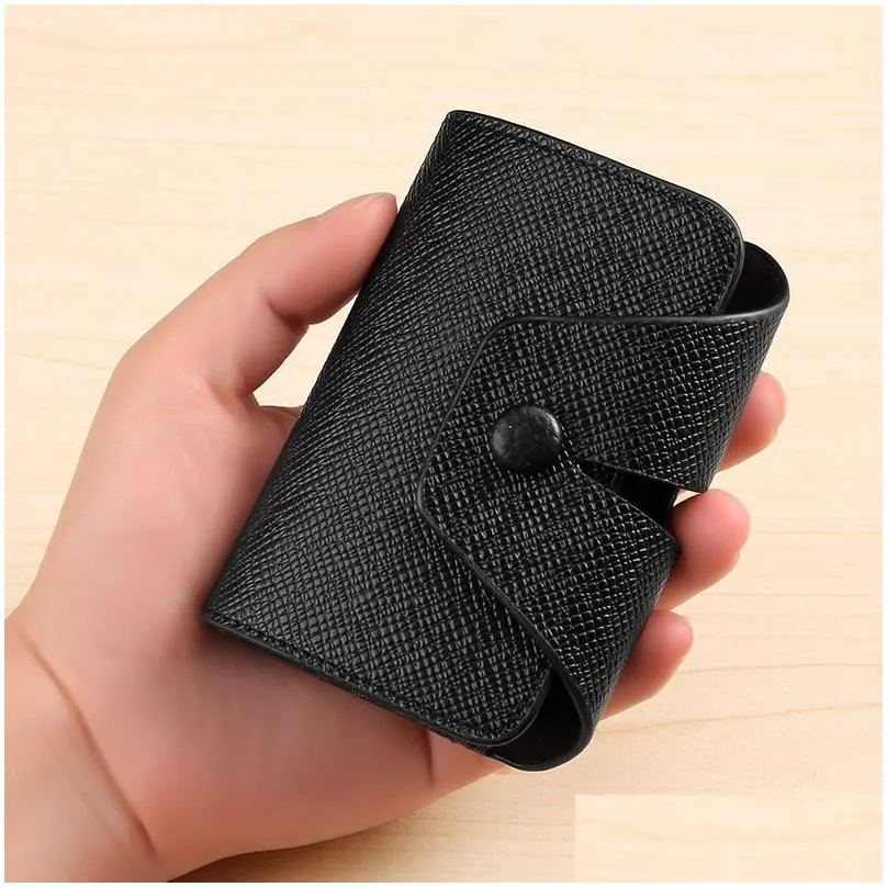 Storage Bags Mti-Function Pocket Bag Organizer Mini Card Wallet Holder For Mens Womens Pu Leather Coin Purse Bag1 Drop Delivery Home Oted6