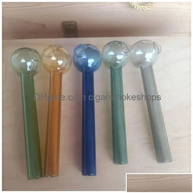 smoking pipes glass oil burner pipe pyrex accessories random color home garden household sundries