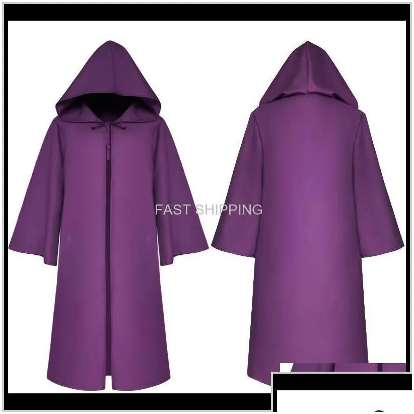 theme apparel halloween costumes medieval renaissance mens women child death hooded costume accessories cosplay cloak cape drop delive