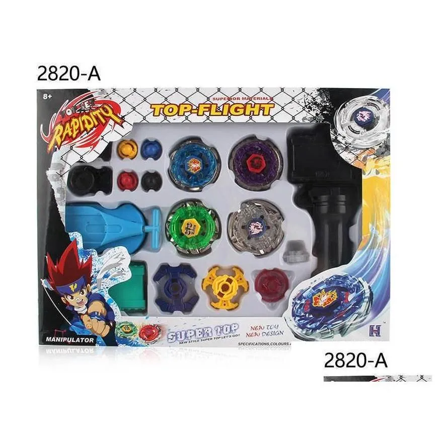 beyblades metal fusion burst set toys with dual launchers hand bayblade spinning tops toy bey blade classic childrens gift x0528 dro