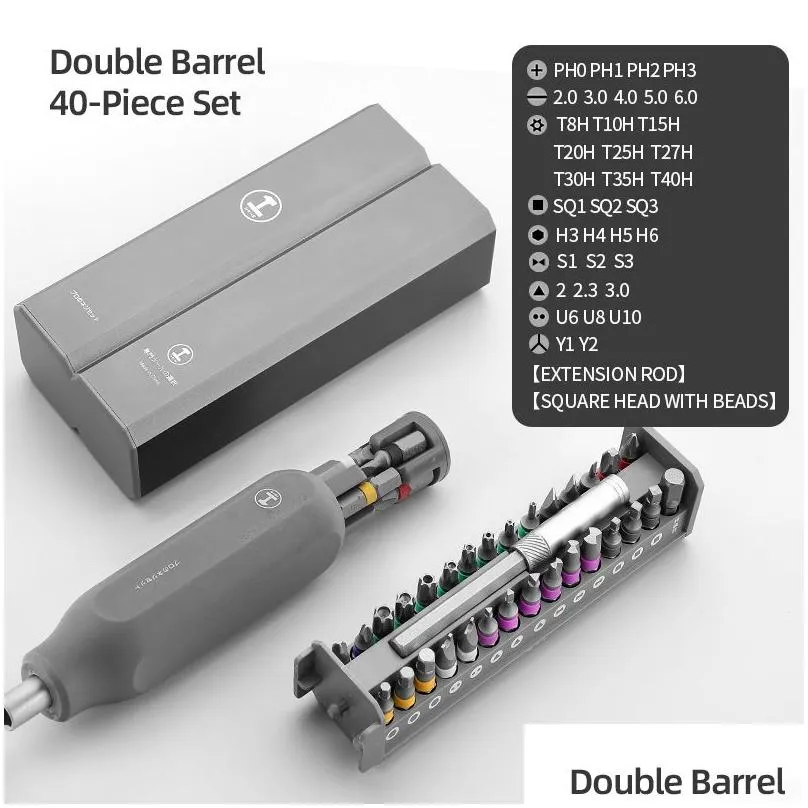 Screwdriver Kit 30 40 44 Precision Magnetic Bits Dismountable Screw Driver Set Mini Tool Case For Smart Home PC Phone Repair 220428