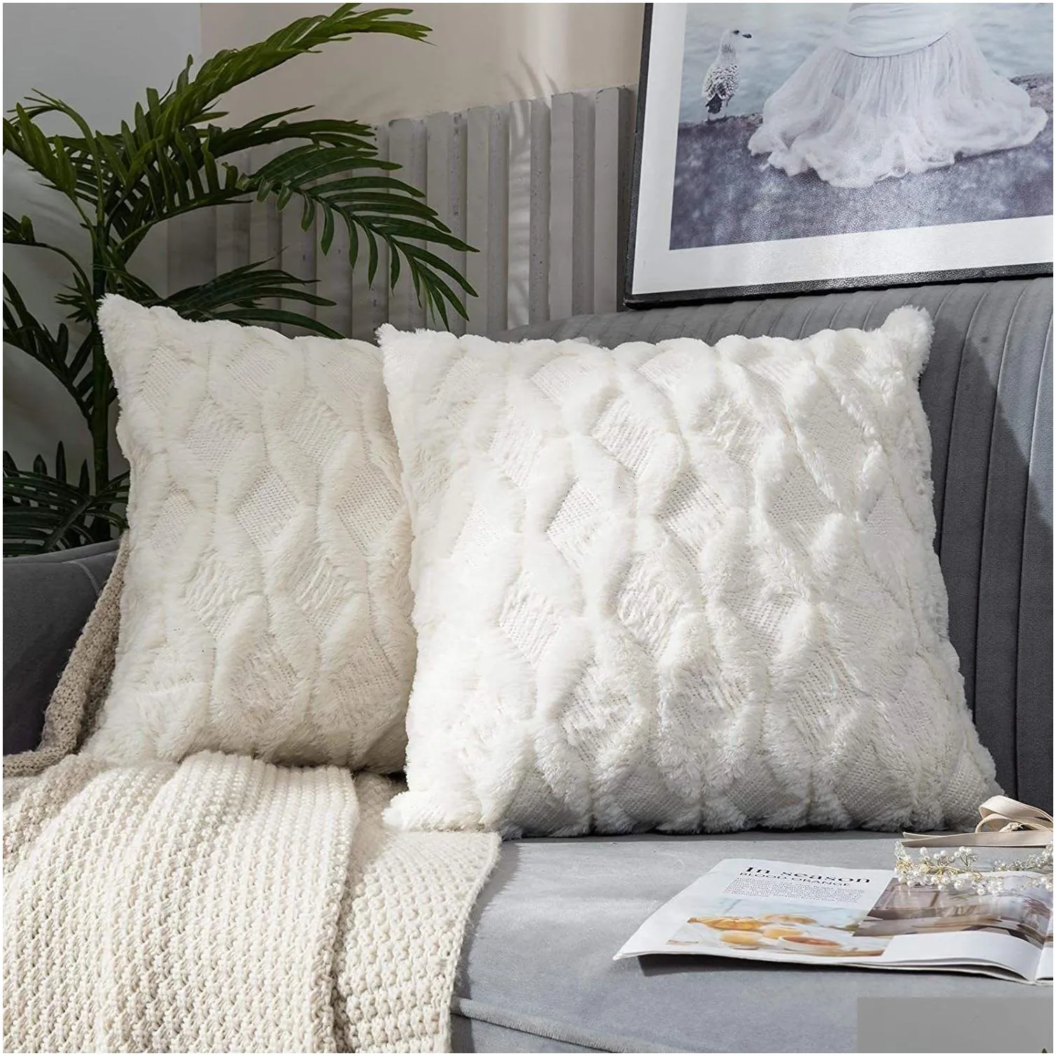 cushion decorative pillow soft decorative s cozy cushion cover home decor throw living room bedroom sofa christmas housse de coussin